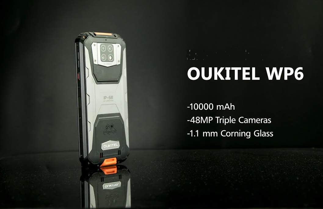 Smartphone Oukitel WP6 Baterai 10000 mAh (gizmochina.com)