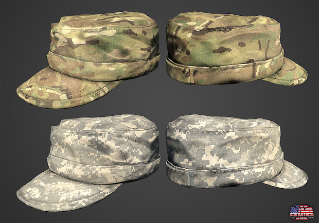 arma3 アメリカ軍プロジェクトの制帽の開発中画像