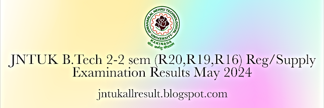 Jntuk all results