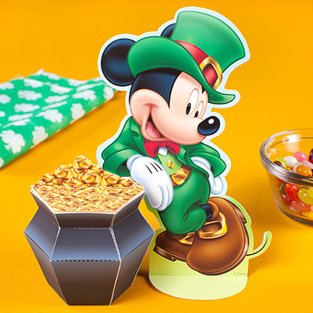 Disney 2012 St. Patrick's Day Papercraft Mickey Mouse Pot of Gold