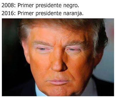 Meme de Humor : Donald Trump el primer presidente naranja de la historia