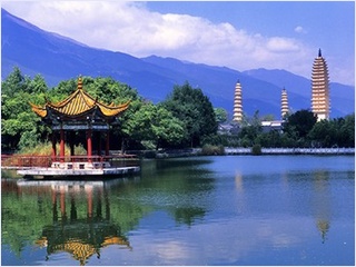 Three Pagodas in Dali.