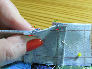 nesting quiltng seams