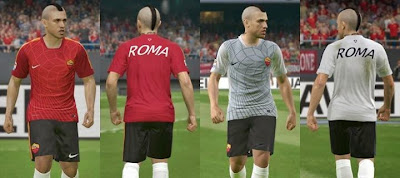 PES 2015 AS Roma 14/15 Training kits pack by IDK