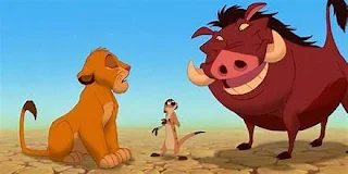 Simba's new friends while in exile