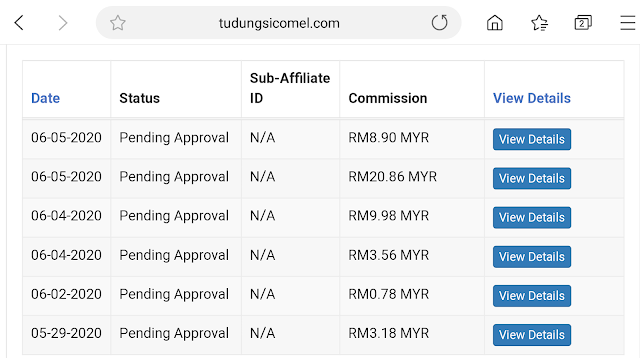 Dapat Komisen dari Tudung Sicomel lagi