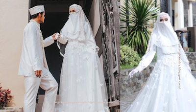 Foto pengantin muslimah syar i