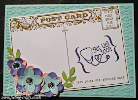 Get Well Post Card and Tag It Card by UK based Stampin' Up! Demonstrator Bekka Prideaux - check out her blog!