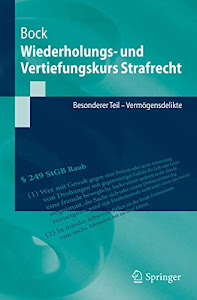 Wiederholungs- und Vertiefungskurs Strafrecht: Besonderer Teil - Vermögensdelikte (Springer-Lehrbuch) (German Edition)