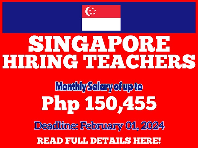 Preschool Teachers are most in need in Singapore | Monthly Salary of up to Php 150,455 | Apply Now!