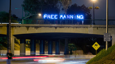 FREE BRADLEY MANNING Overpass Light Brigade