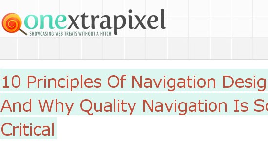 Principles Of Navigation Design And Why Quality Navigation Is So Critical
