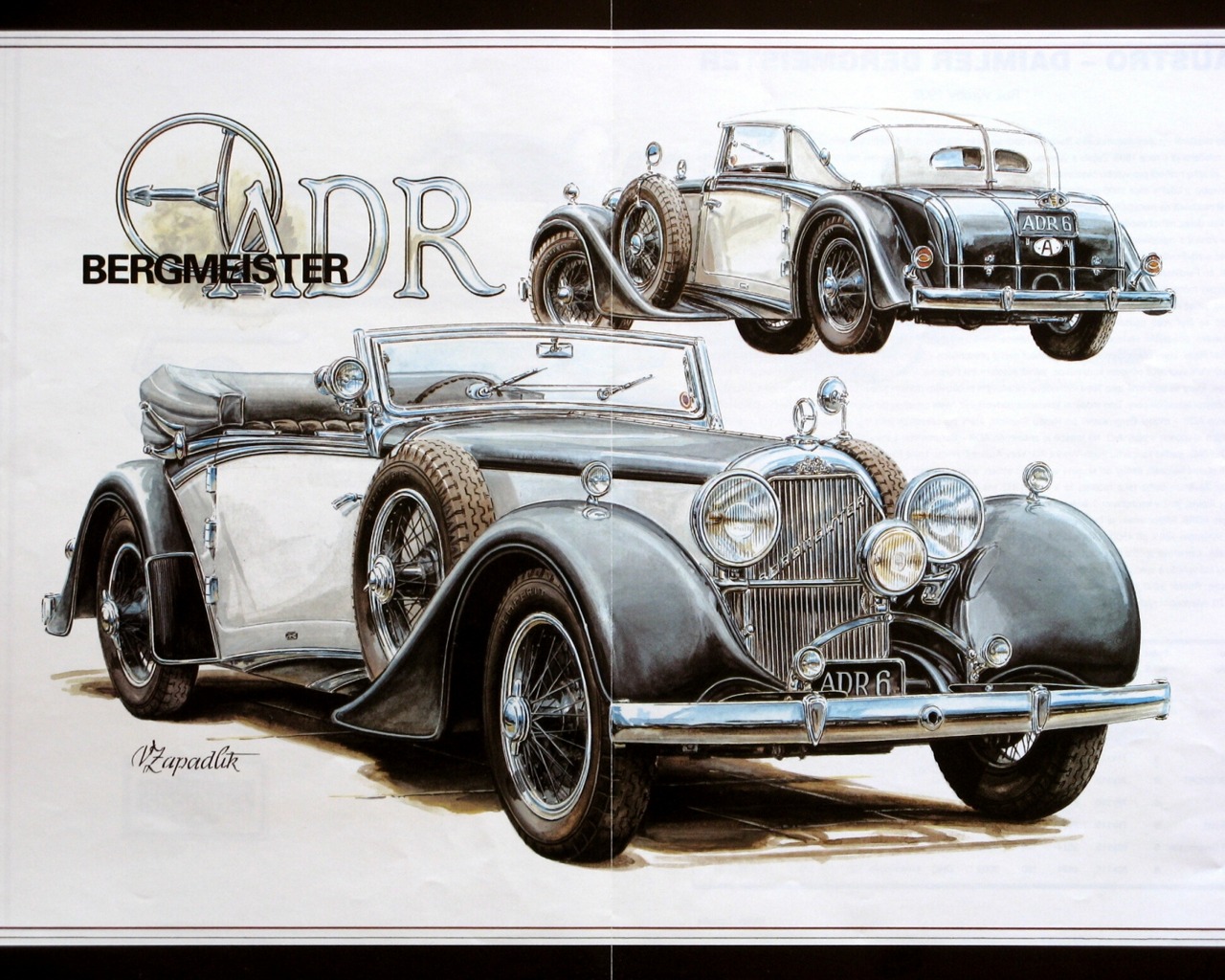 3 wheel motorcycle spyder Car dư: wallpaper classic cars through drawing pictures of the artist