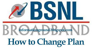 Change BSNL Broadband Plan