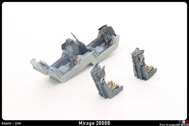 Les sièges éjectables Mk-10 du Mirage 2000B de Kinetic au 1/48.