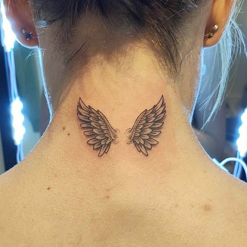 Minimalist Feather Tattoo for women