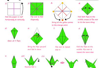 Cara Membuat Hewan Dari Kertas Origami 