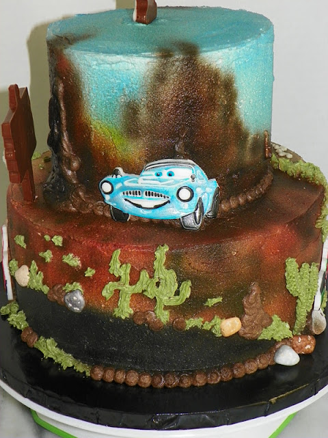 Plumeria Cake Studio: Pixar Cars 2 Birthday Cake