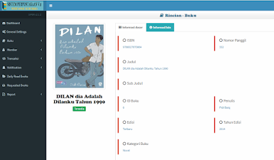 Sistem Informasi Perpustakaan Menggunakan Codeigniter