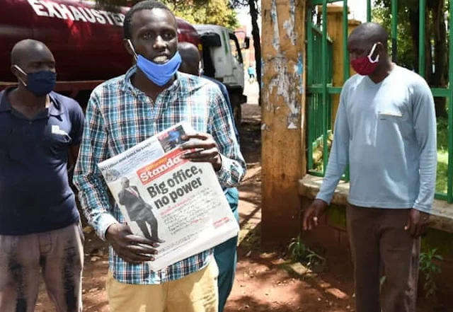 Standard newspaper vendors in Uasin Gishu county 