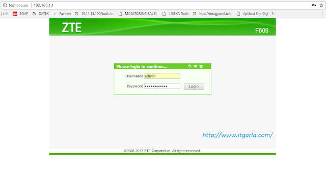 Update Terbaru Lengkap Cara Setting Modem ZTE F609 Fiber Indihome Telkom Indonesia 