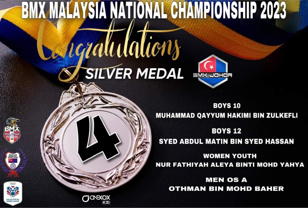 BMX Johor Silver Medalist
