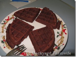 chocolate waffle - The Backyard Farmwife