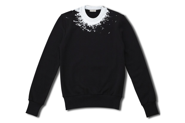 crew neck sweater template. Dior Homme Splatter Crewneck