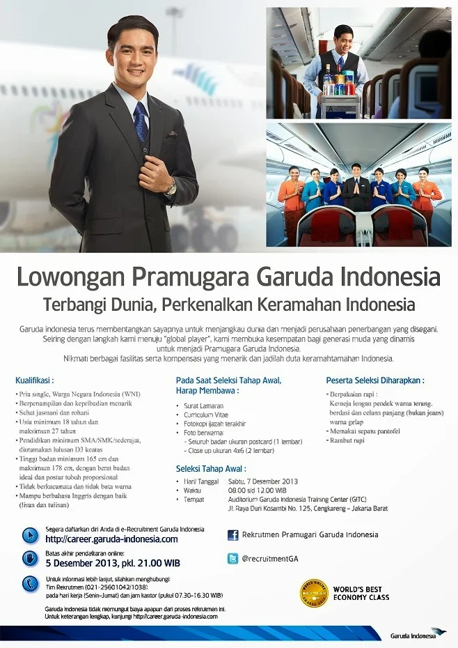 Lowongan Kerja BUMN PT. Garuda Indonesia