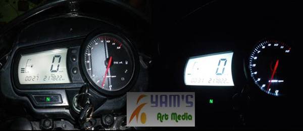 Speedometer TVS- Apache Putih