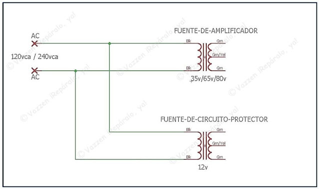 Para que el circuito evite el PoP de encendido, se debe realizar esta conexión.