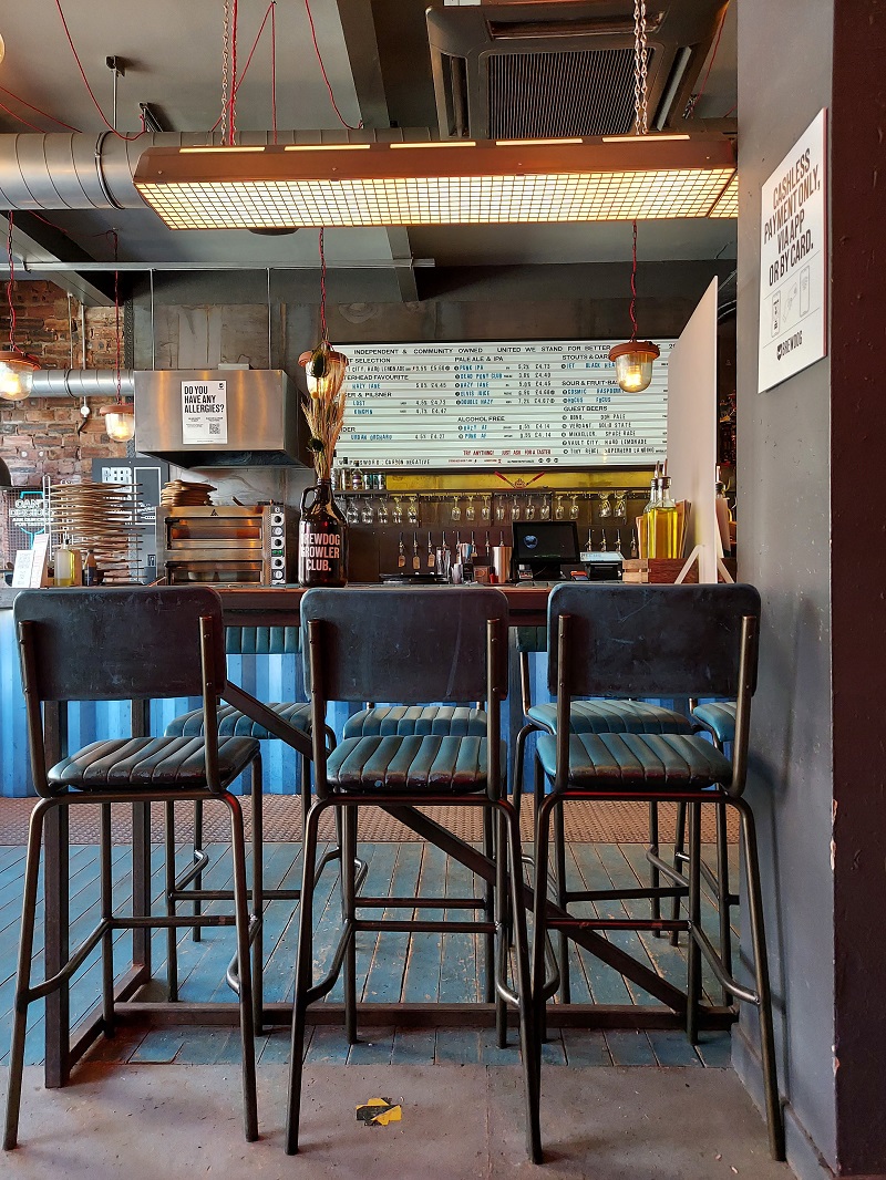 Bar stools in Brewdog Peterhead