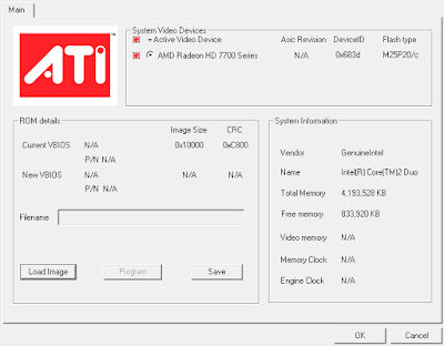 4. Load Image lalu pilih Rom VBIOS yang anda unduh.