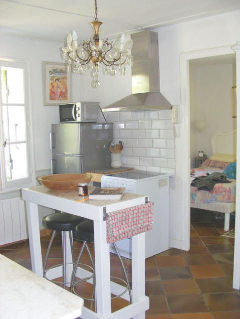 Holiday cottage kitchen. Charente-Maritime. France. Photo by Loire Valley Time Travel.