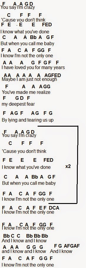 Flute Sheet Music I M Not The Only One Flute Sheet Music I M Not The Only One
