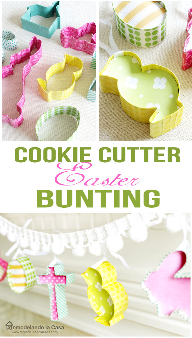 How to make a Easter garland with cookie cutters