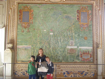 In the map room of the Vatican