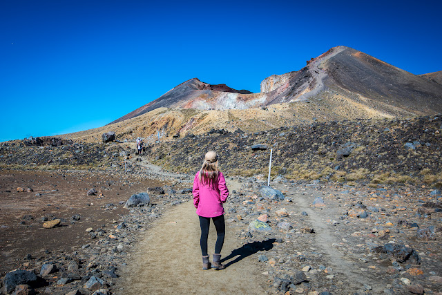 Looking back up to Red Crater