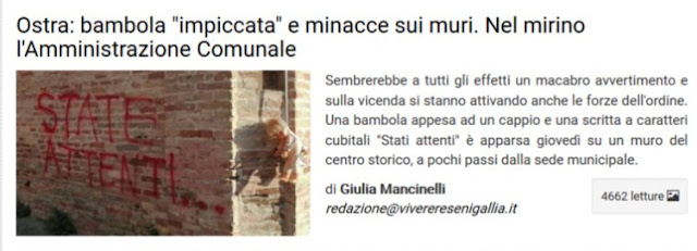 http://www.viveresenigallia.it/2017/07/22/ostra-bambola-impiccata-e-minacce-sui-muri-nel-mirino-lamministrazione-comunale/646955/