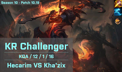 Hecarim JG vs BRB Shadow Khazix - KR 10.19