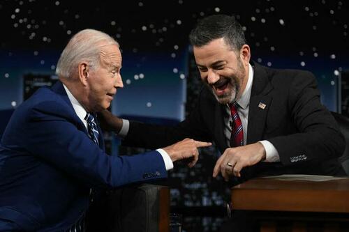 An awkward exchange between Biden and Jimmy Kimmel on ABC’s “Jimmy Kimmel Live!”
