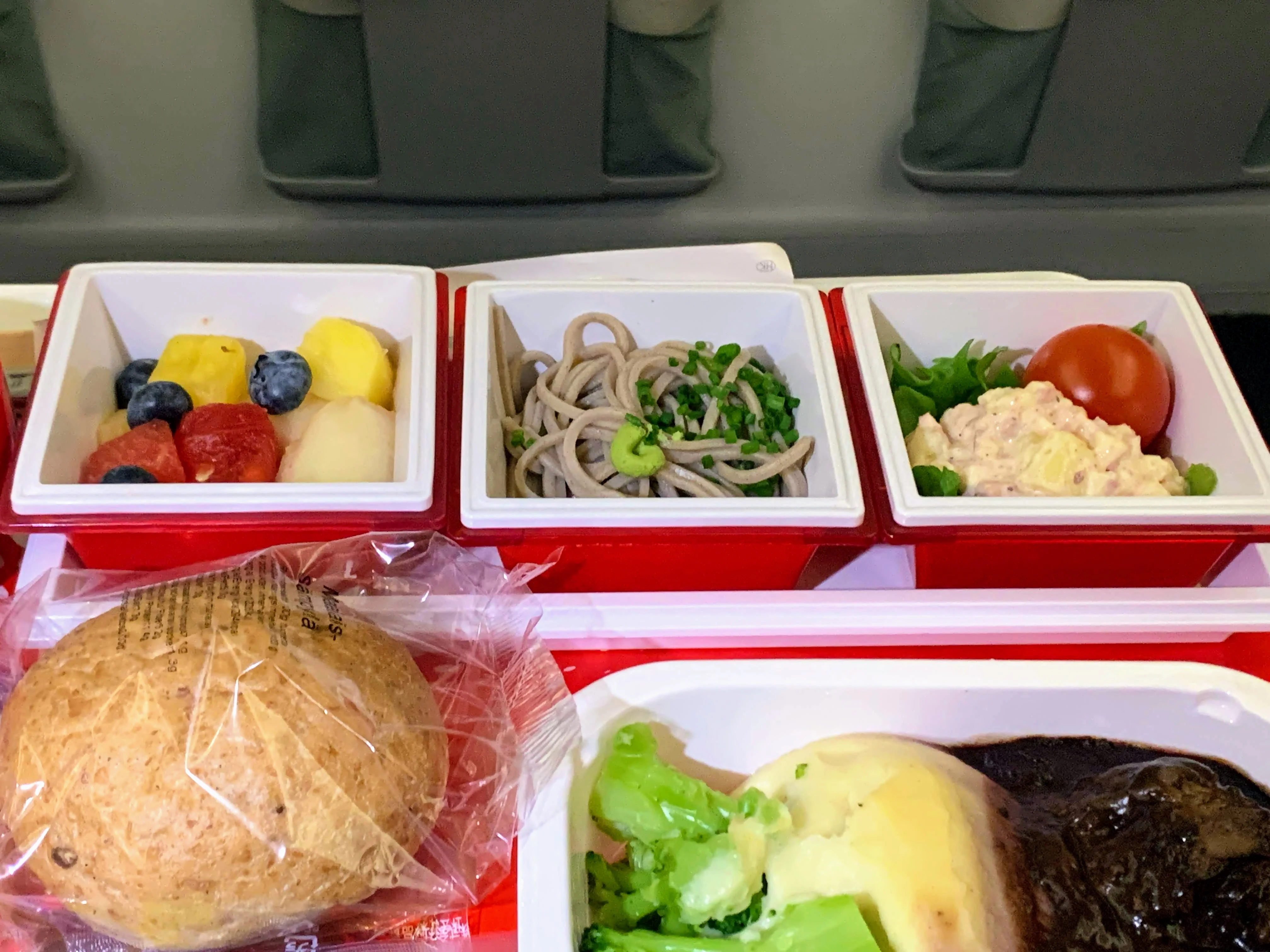 JAL flight meal side dishes