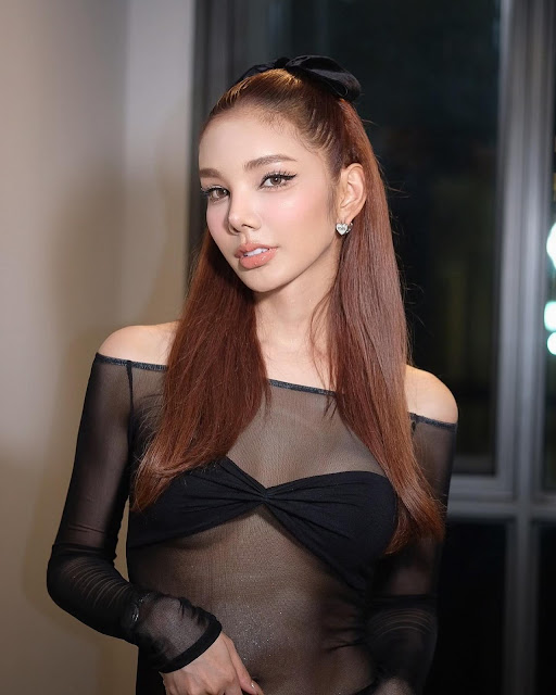 Yosita Sooksom – Most Beautiful Thai Transgender Woman Black Bra Mesh Top