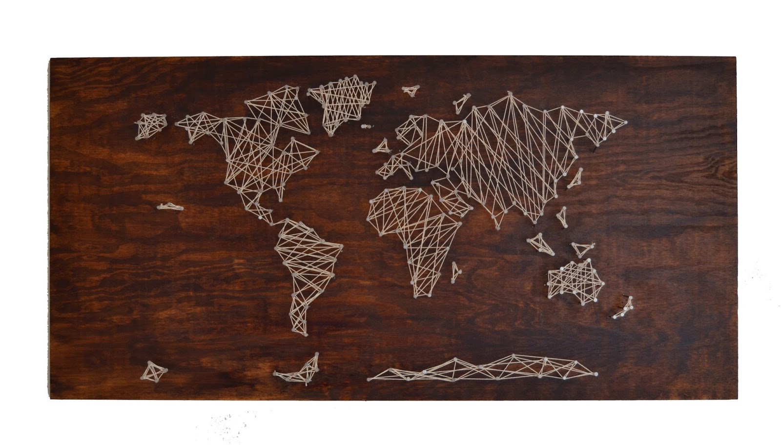 The Crafty Novice: DIY: String Art World Map