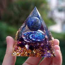 Auramore's Lapis Lazuli Crystal Orgone Pyramid Kit is the Perfect addition to Your Meditation and Yoga Practice