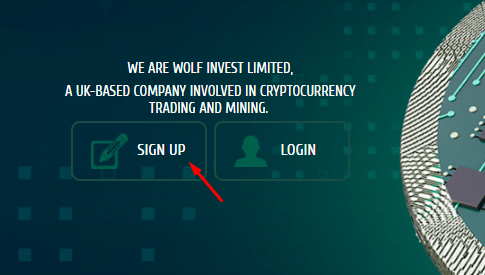 Регистрация в Wolf Invest