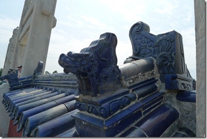 dragon in blue colour in Temple of Heaven