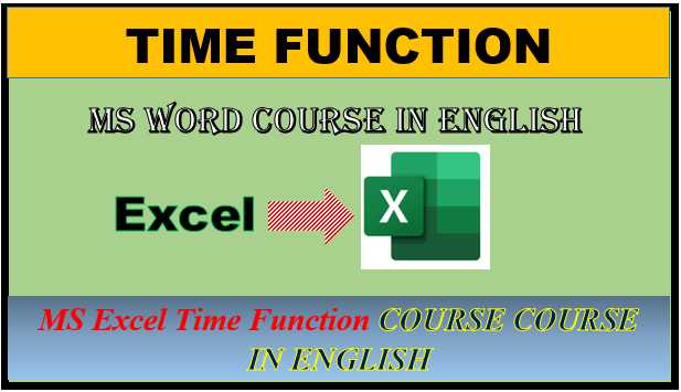How to use the TIME function in excel in English?