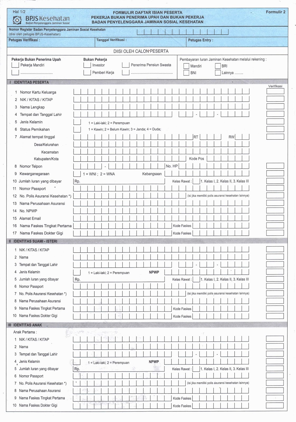 Download Formulir Bpjs Ketenagakerjaan  New Style for 