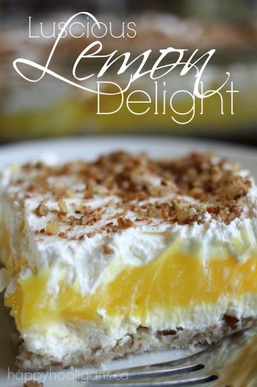 Luscious Lemon Delight Layered Dessert ❊
